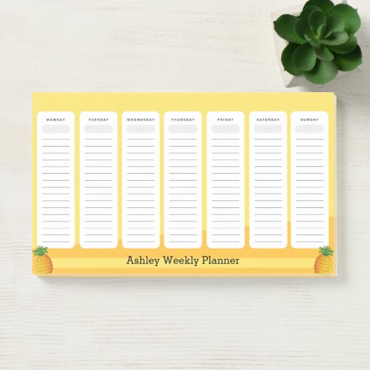 Weekplank anananasstijl post-it® notes (Kantoor)