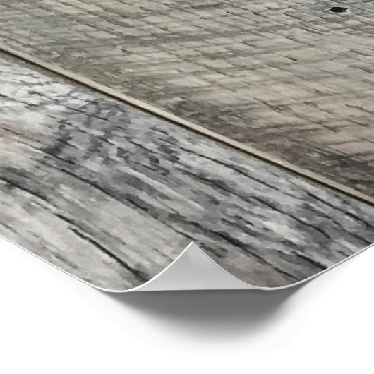 Weekplanken Achtergrondstructuur Poster (Hoek)