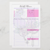 Weekplankvellen pasta's briefpapier (Voorkant / Achterkant)