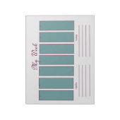 Weekplanner-afscheiding Notitieblok (Gedraaid)