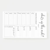 Weekplanner Agenda Post-IT Notities Post-it® Notes (Voorkant)