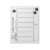 Weekplanner Cat Lady Notitieblok (Gedraaid)