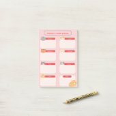 Weekplanner met katten post-it® notes (Op bureau)