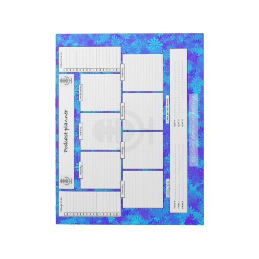 weekplanner polariseren met maandelijkse doelstell notitieblok (Gedraaid)