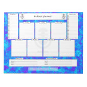 weekplanner polariseren met maandelijkse doelstell notitieblok (Voorkant)