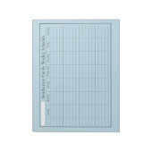 Weekplanner Sky Blue Notitieblok (Gedraaid)