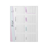  weekplanner & to-do list Notitieblok (Gedraaid)