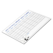 Weekplanner voor elektricien. Persoonlijke titel. Notitieblok (Schuin)