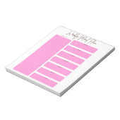 WEEKPLANNER VOOR MAALTIJDEN IN ROZE ONTWERP NOTITIEBLOK (Gedraaid)