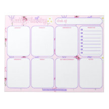 weekplanner | Wildflowers & Bows Patroon