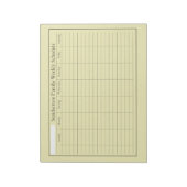 Weekplanning Geel Notitieblok (Gedraaid)