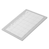 Weekplanning Gray Black Notitieblok (Schuin)