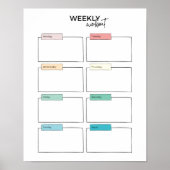 Weekplanning Poster (Voorkant)