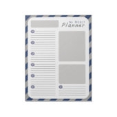 Weekprojectplanner - Blauw en grijs Notitieblok (Gedraaid)
