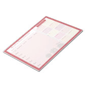 Weekroosterzomercirkels Notitieblok (Schuin)