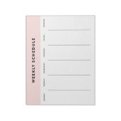 Weekschema roze notitieblok (Gedraaid)