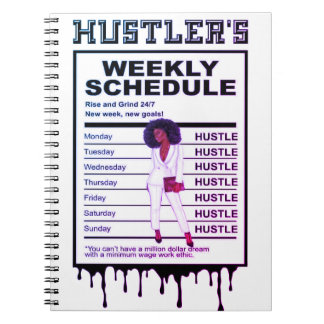 Weekschema van Hustler Notitieboek