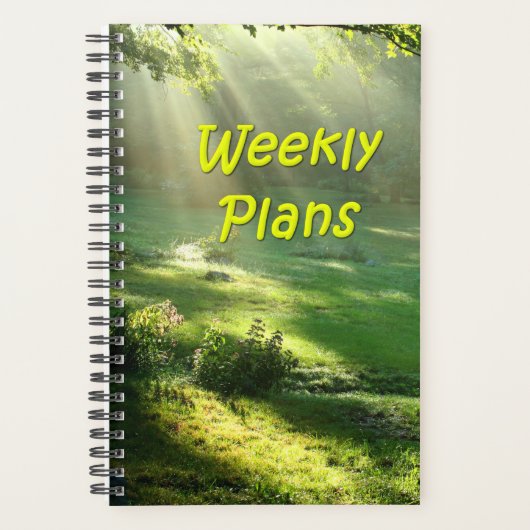 Weekse plannen Eenvoudig ontwerp van de hemel Planner (Voorkant)