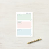 Weekse Planner Post Opmerkingen Post-it® Notes (Op bureau)