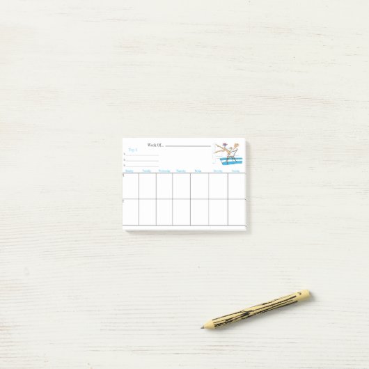 Weekse weeklanner Post-it Notes (Op bureau)