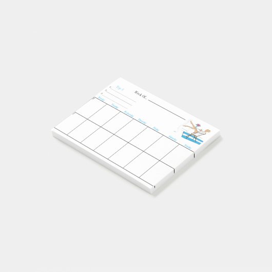 Weekse weeklanner Post-it Notes (Schuin)