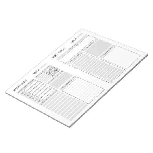 Weekselbordblok Notitieblok (Schuin)