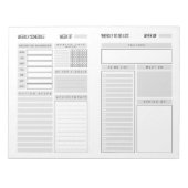 Weekselbordblok Notitieblok (Voorkant)