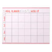 Weekselbordblok Notitieblok (Voorkant)