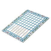 Weekselherinneringsplanner ADHD Boy's Mannen Notitieblok (Schuin)