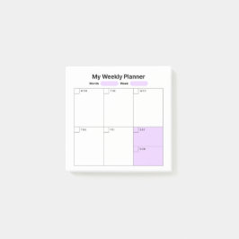 Weekstudieplanner Post-it® Notes