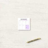 Weekstudieplanner Post-it® Notes (Op bureau)