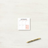 Weekstudieplanner Post-it® Notes (Op bureau)