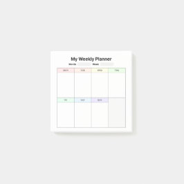 Weekstudieplanner Post-it® Notes