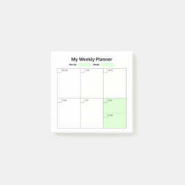 Weekstudieplanner Post-it® Notes