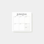 Weekstudieplanner Post-it® Notes (Voorkant)
