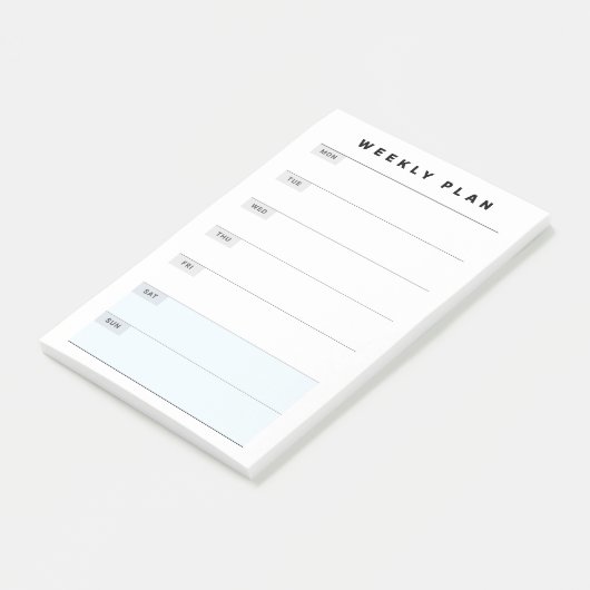 Weekstudieplanner Post-it® Notes (Schuin)