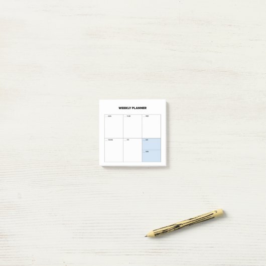 Weekstudieplanner Post-it® Notes (Op bureau)
