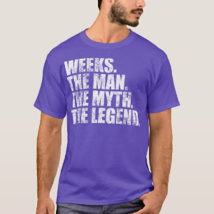 WeeksWeken Achternaam Weken Achternaam Weken Surna T-shirt