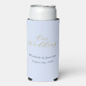 Weelderig blauwe bruiloft (Seltzer Voorkant)