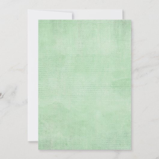 Weelderig groen Baby shower per post lange afstand Kaart (Achterkant)