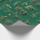 "Weelderig groen fluweel: Luxe Gift Paper Design" Cadeaupapier (Hoek)