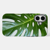 Weelderig groen Monstera-blad Case-Mate iPhone Case (Achterkant (horizontaal))