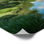 Weelderig groen Urban Oasis Poster (Hoek)