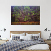 WEELDERIG REGENWOUD 40x60 Canvas Afdruk (Insitu (Slaapkamer))