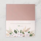 Weelderig roze en gouden bloemschikking in waterve (Buitenkant ongevouwen)