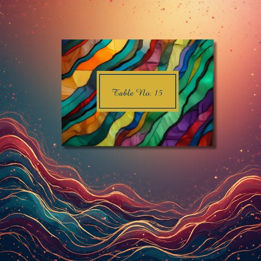 Weelderige Afrikaanse bestemming trouwtafel nummer Kaart