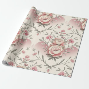 weelderige bloemige elegantie cadeaupapier