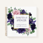 weelderige bloesems | Paarse en roze foto Gastenbo Notitieboek (Voorkant)