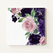weelderige bloesems | Paarse en roze foto Gastenbo Notitieboek (Achterkant)