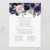 weelderige bloesems | Paarse en Roze Rose Garland Programma (Achterkant)
